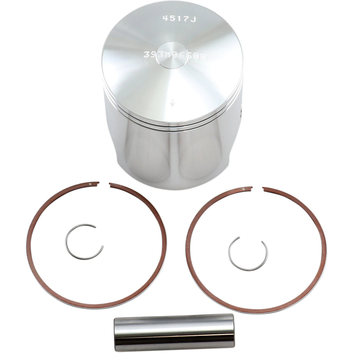 WISECO 393M06600 393M06600 High-Performance 2-Cycle Piston Piston Kit - 66.00 mm - Yamaha