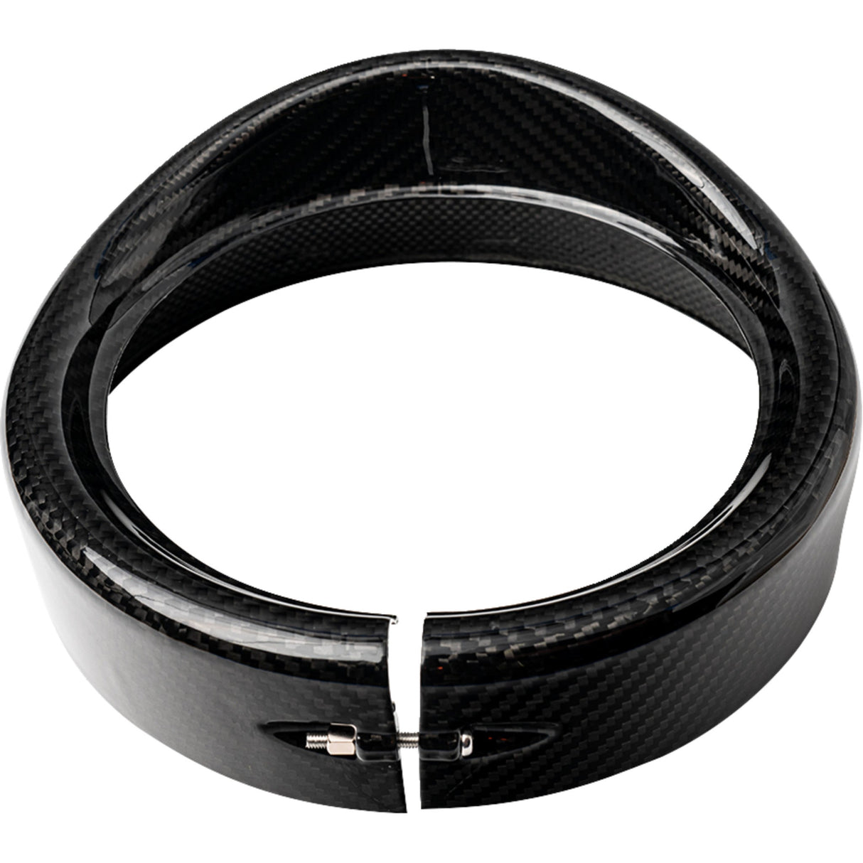 SLYFOX 2001-2732 1508-3111 Headlight Trim with Visor - Headlight Trim w/ Visor - 7" - Gloss