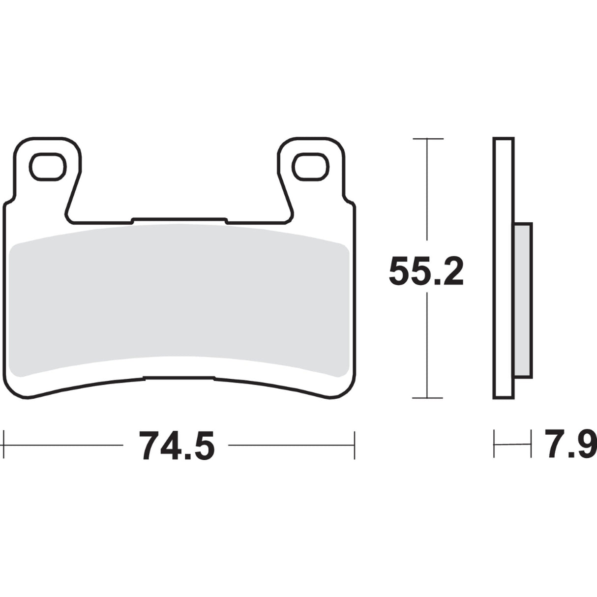 SBS 1721-1741 894HS HS Street Excel Sintered Front Brake Pads HS Brake Pads - Kawsasaki - 894HS