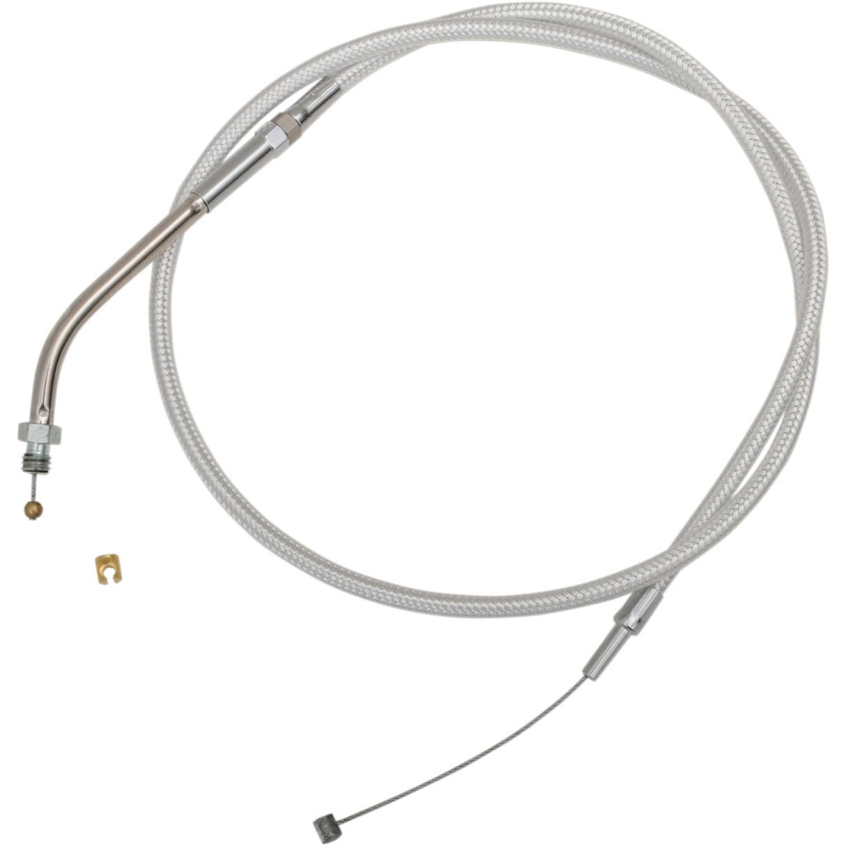Magnum Shielding Sterling Chromite II® Braided Cable — Throttle 32-1/2" - 3301 For Harley Motorcycles 1981-1995