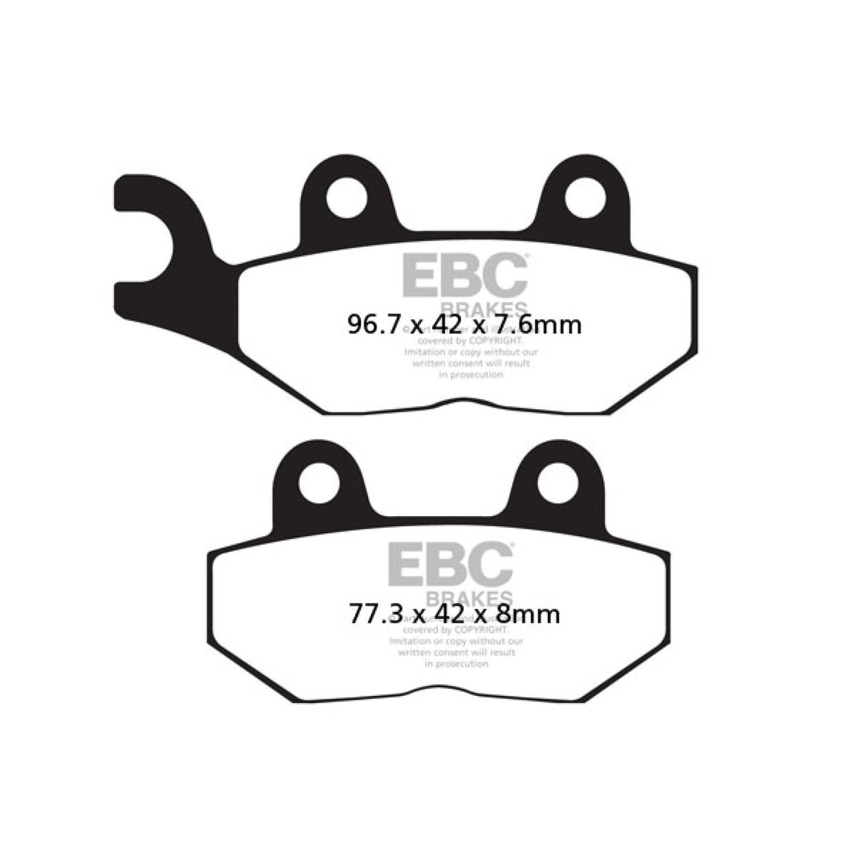 EBC FA214 FA214 Organic Base "FA" Brake Pads Organic Brake Pads