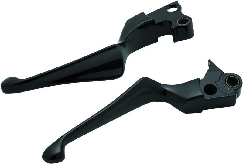 Kuryakyn 1847 Boss Blades Lever Set 96-Up Cable Gloss Black