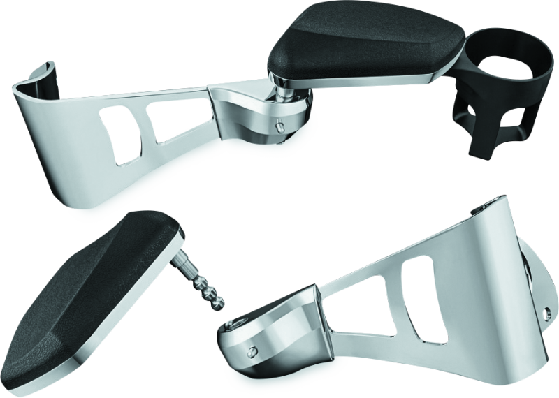 Kuryakyn Passenger Armrests Chrome - 8955 For Harley Touring 2014-2021