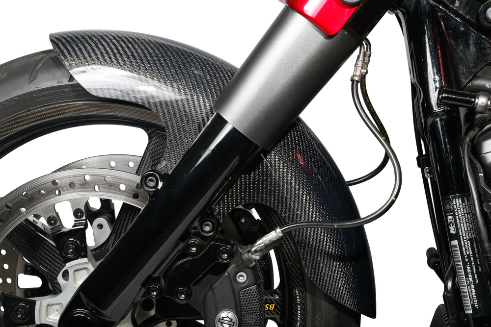 Hofmann Designs 563-04004 HDCF-6003 CARBON FIBER SHORTY FENDER FRONT 19" FLH 14-22