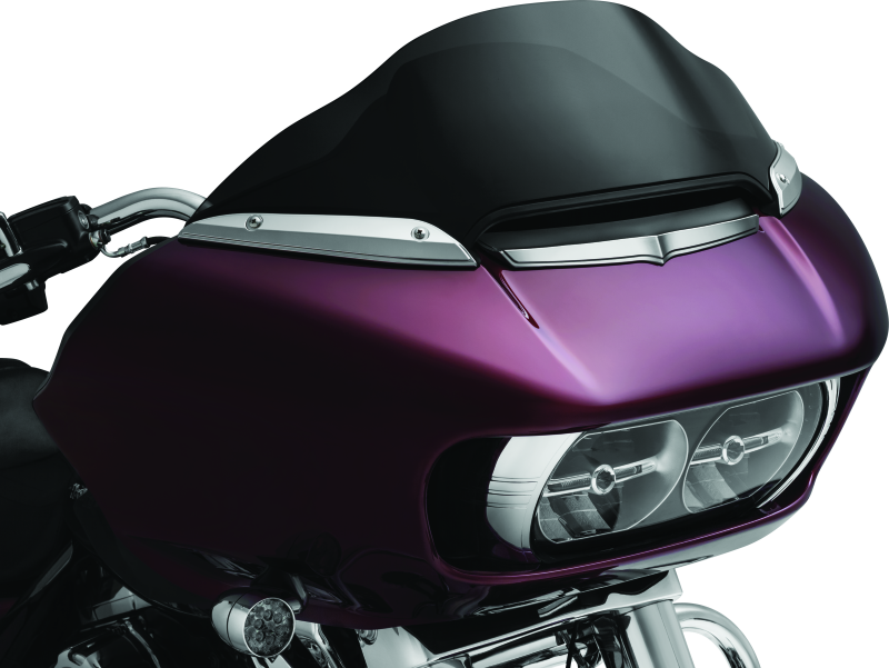 Kuryakyn Windshield Side Trims Chrome - 2632 For Harley Road Glide 2015-2021