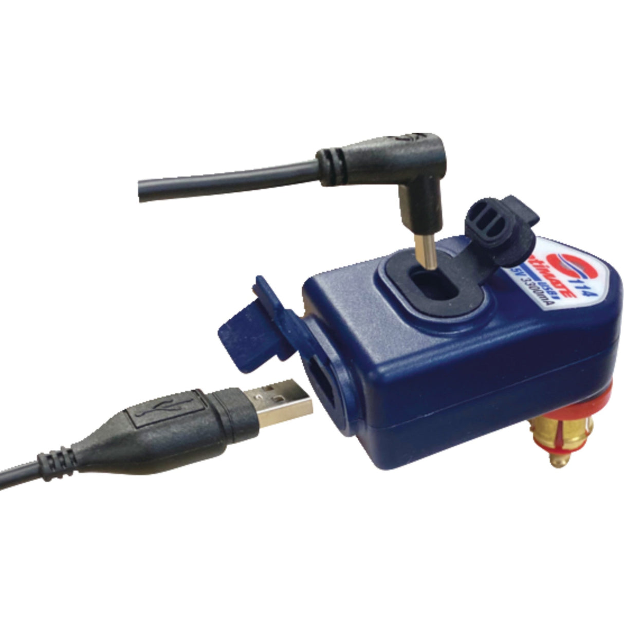 TECMATE 3807-0686 O-114 OptiMate USB O-114 Charger Charger - OptiMate - 90° Elbow - USB-A/USB-C