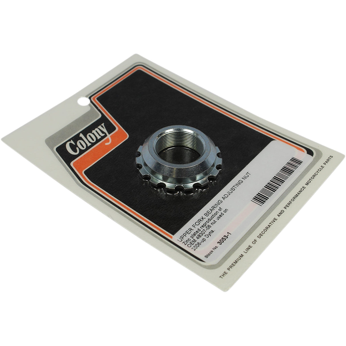 COLONY 0410-0324 3053-1 Fork Nut adjustment