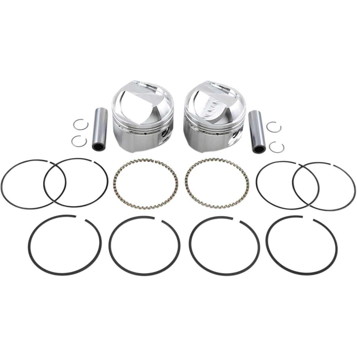 WISECO K1623 K1623 High-Performance Piston Kit Piston Kit - Standard - High Compression - Big Twin 1340 cc 80"