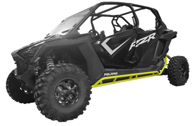 Tab Performance 715-2042-RAW Polaris Pro XP RZR Rock Sliders Raw Coating Done by Buyer 4 Seater