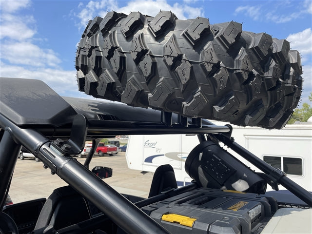 Tab Performance 2024-Up Polaris RZR XP 1000 Spare Tire Rack - Raw 715-4003-RAW-COATING-DONE-BY-BUYER