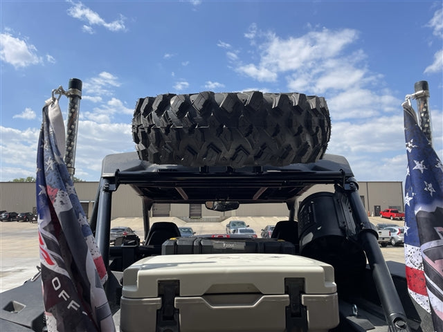 Tab Performance 2024-Up Polaris RZR XP 1000 Spare Tire Rack - Black 715-4003-BLACK