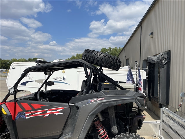 Tab Performance 2024-Up Polaris RZR XP 1000 Spare Tire Rack - Black 715-4003-BLACK
