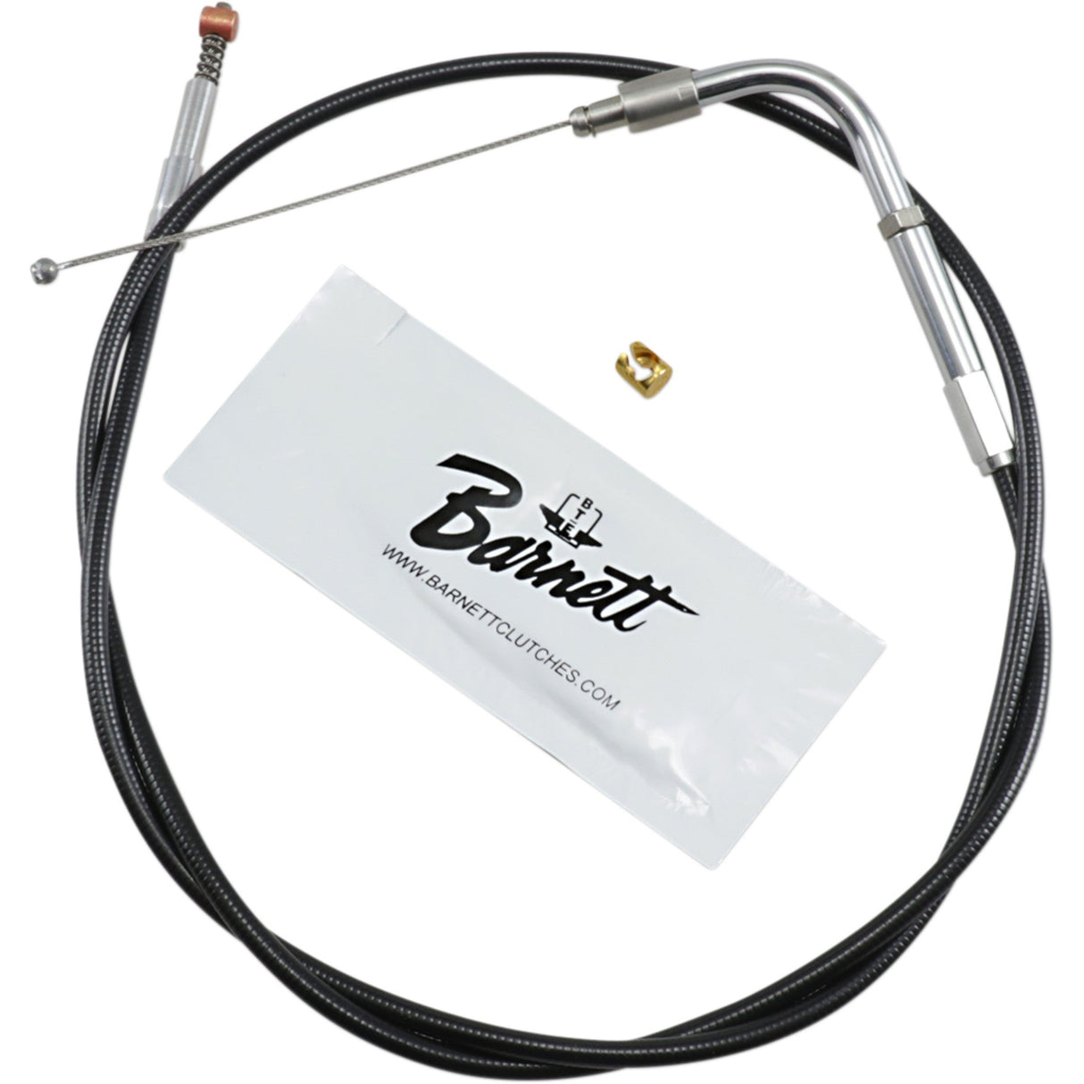 Barnett Black Vinyl Throttle Idle Cable +3" Size 34" Length - 101-30-40012-03 For Harley Softail 2000-2015