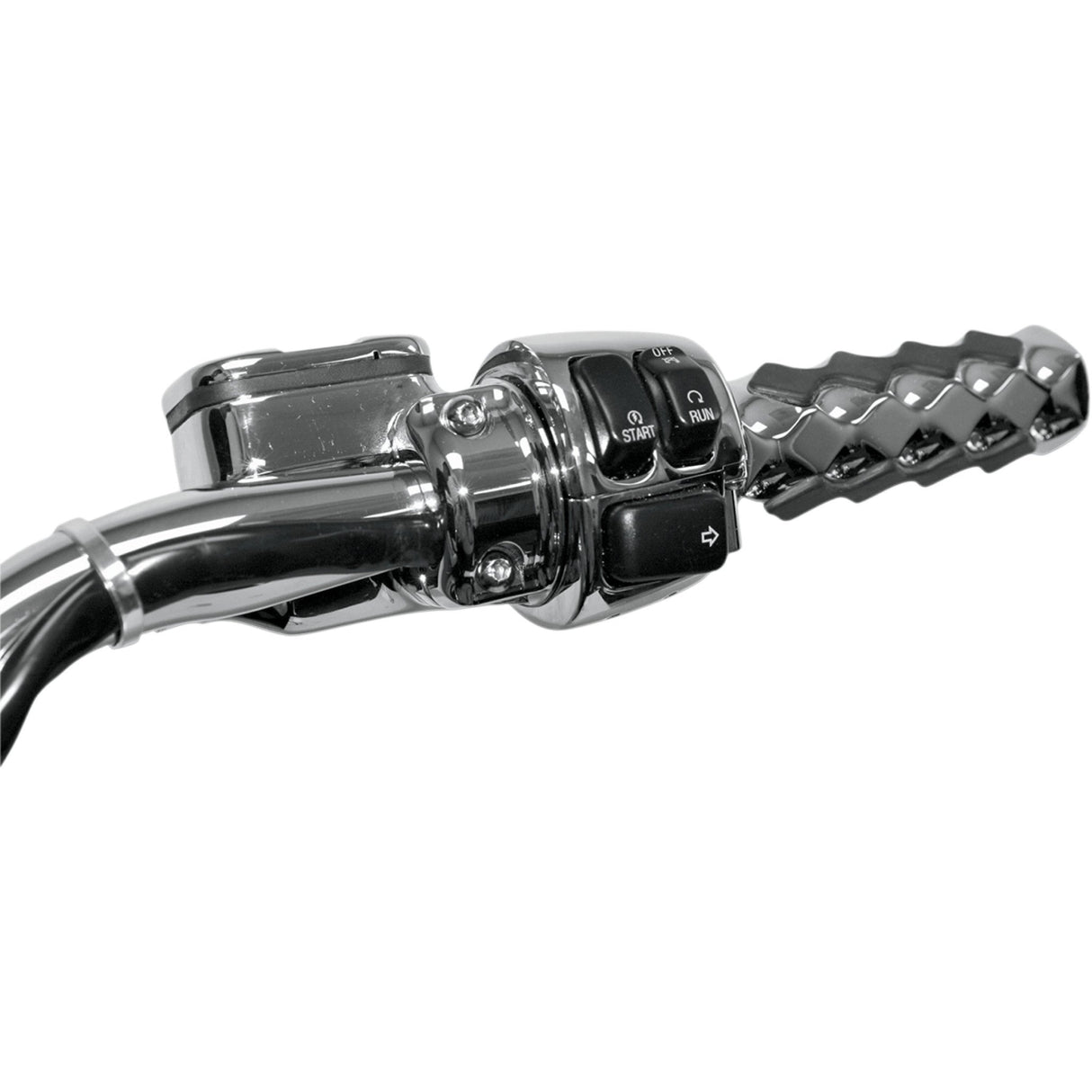 DRAG SPECIALTIES 0658-0033 Cable Clamp dual throttle/idle - 1-1/4" - chrome