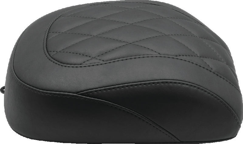 Mustang Motorcycle Breakout Wide Tripper Solo Passenger Seat Diamond Stitch Black - 83063 For Harley Softail 2018-2020
