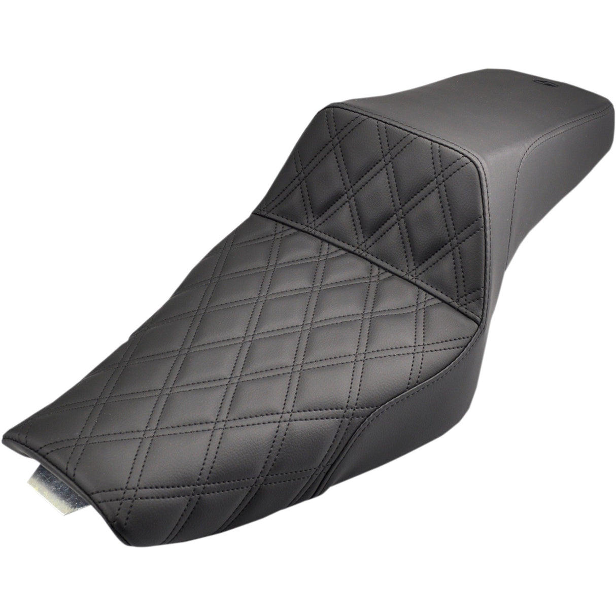Saddlemen Step-Up Seat — Front Lattice Stitch Black - 807-11-172 For Harley Sportster 2004-2022 (3.3G Tank)