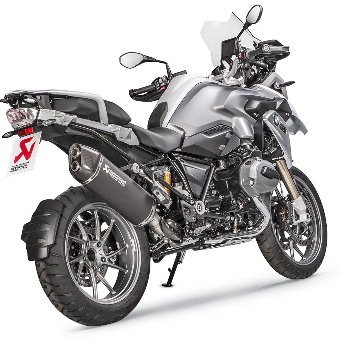 Akrapovic Slip-On Line Muffler - S-B12SO16-HAABL BMW R1200GS / R1200GS Adventure 2013-2018