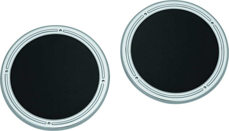 Kuryakyn 7376 Rear Speaker Accents For 14-Up Touring Models Chrome
