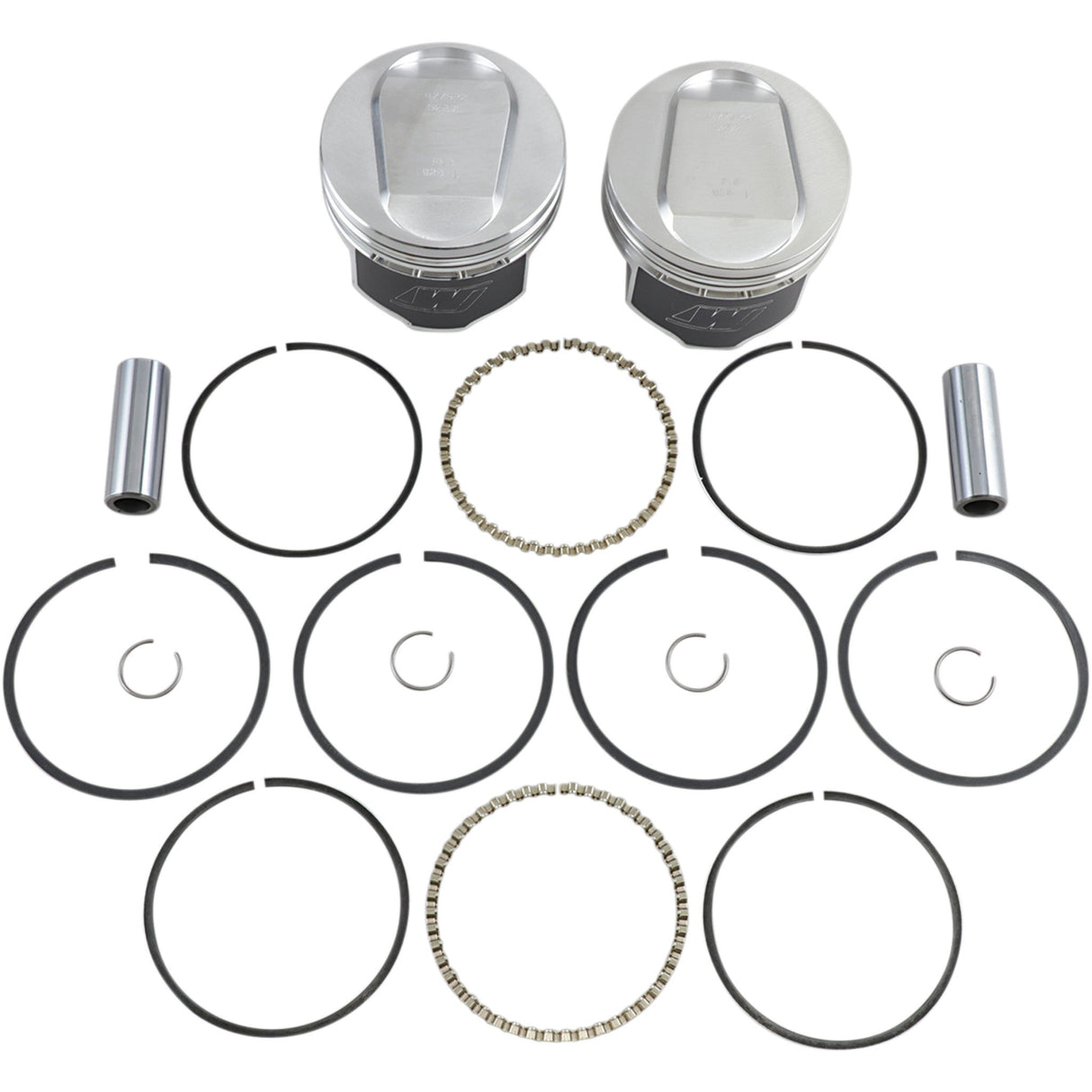 WISECO K1716 K1716 High-Performance Piston Kit Piston Kit - +0.020" - Evolution Big Twin 1340 cc