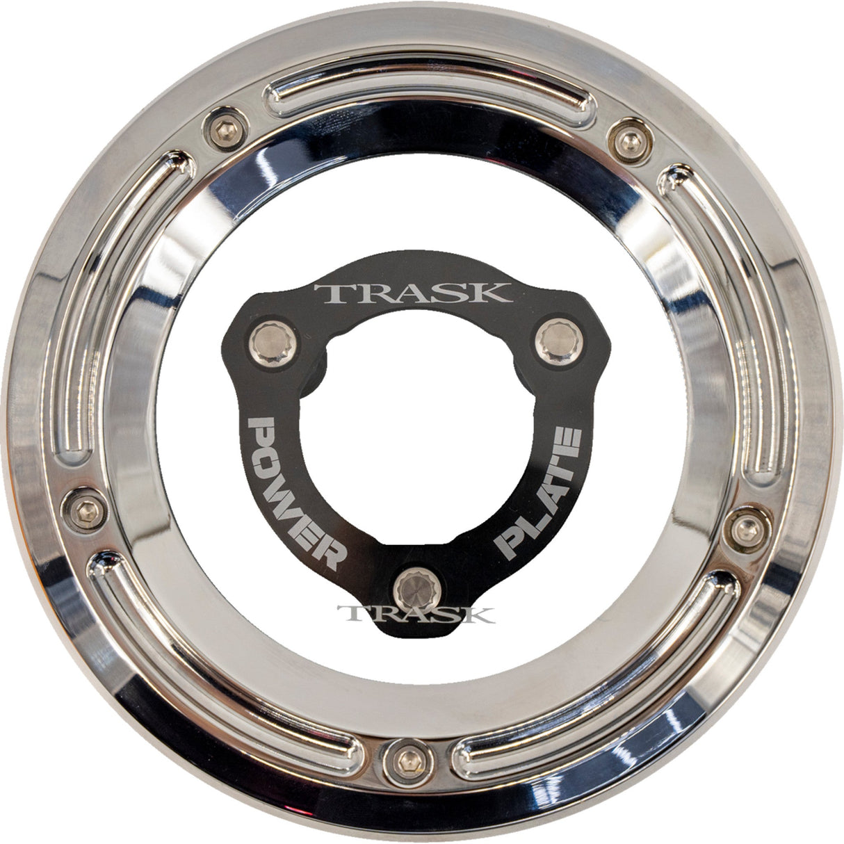 Trask Derby Cover And Power Plate Kit Chrome Black Kit - TM-0051-CH-BK For Harley Touring 2017-2026
