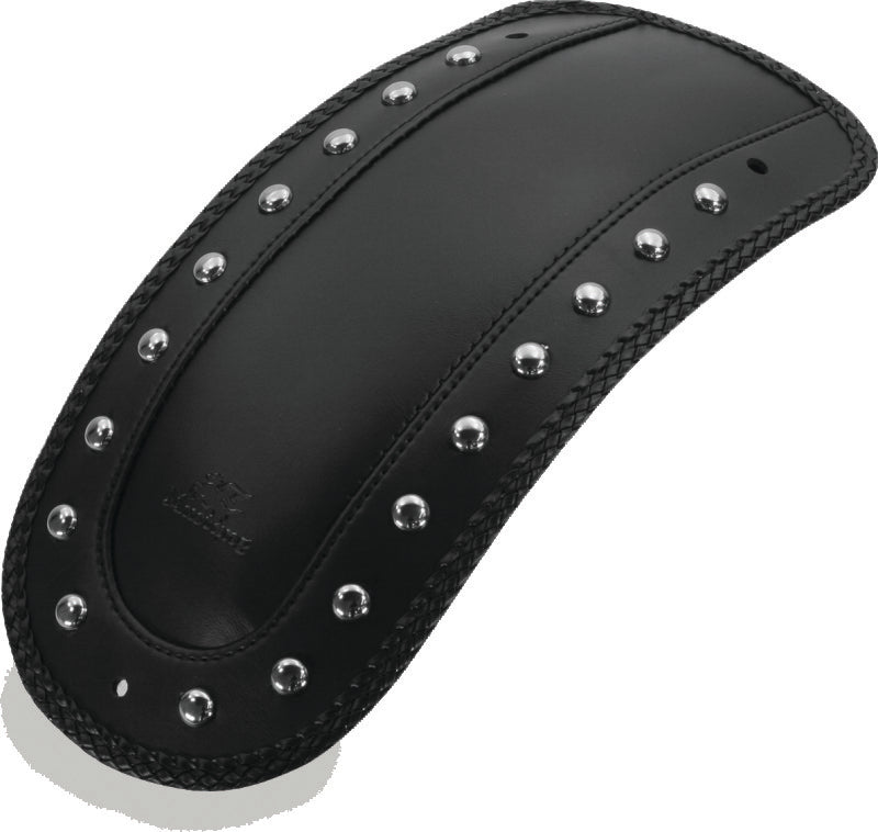 Mustang Motorcycle 78113 Mustang 00-17 Harley Softail Flsts, Flstn, Flstc W/stud Plate Fender Bib W/studs - Black