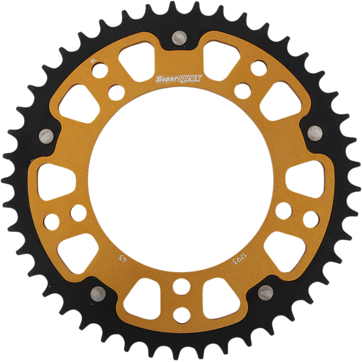 SUPERSPROX 1210-1962 RST-1793-45-GLD Stealth Rear Sprocket 45 tooth - gold - suzuki/triumph