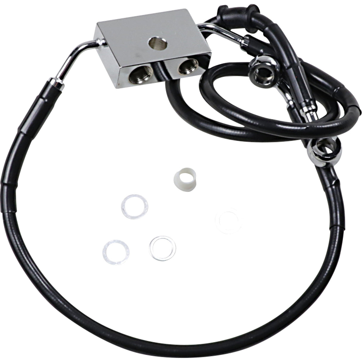 DRAG SPECIALTIES Brake Line Front - Black