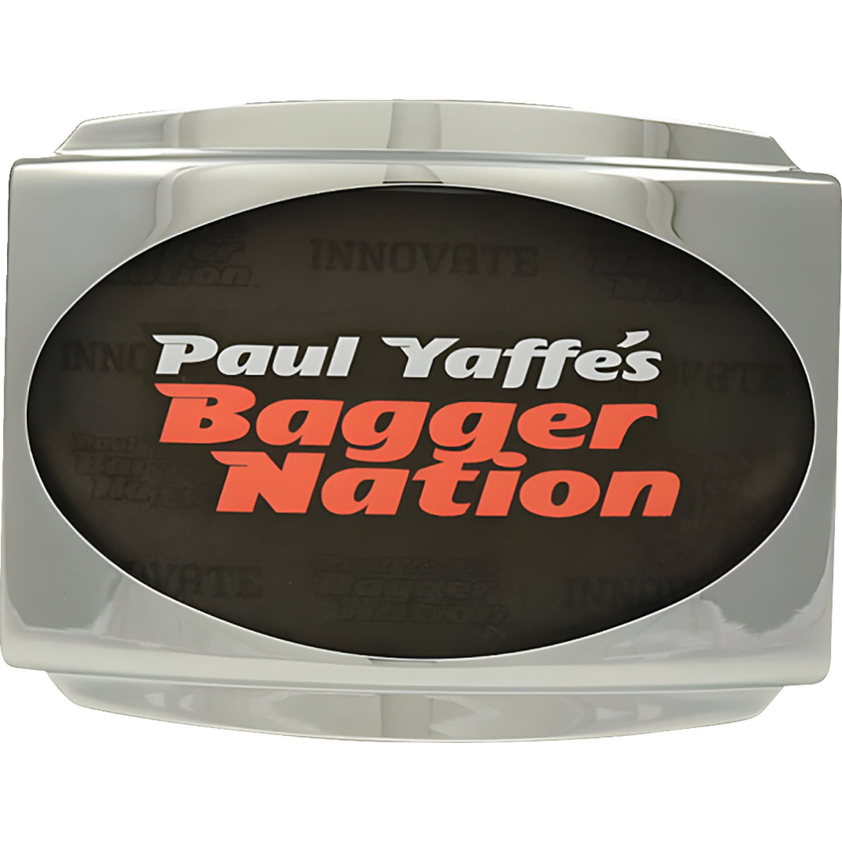Paul Yaffe Bagger Nation Stealth III License Plate Frame Chrome - PYO:USLP3-C-23L For Harley Touring 2023-2026