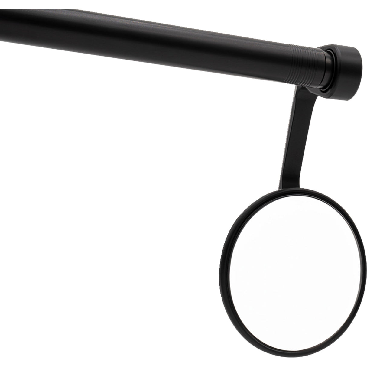 Gilles Tooling Moon Handlebar End Mirror Moon Side View Round Black Right Left Each - M04-01-BD Ducati Motorcycles 1994-2025