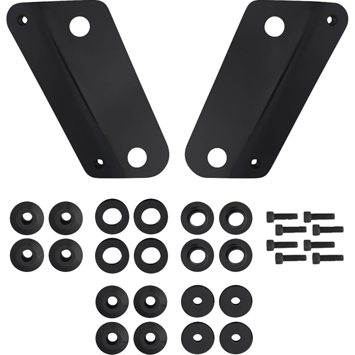 Memphis Shades Windshield Adapter Kit Black - MEB9085 For Harley Street Glide 2023-2026