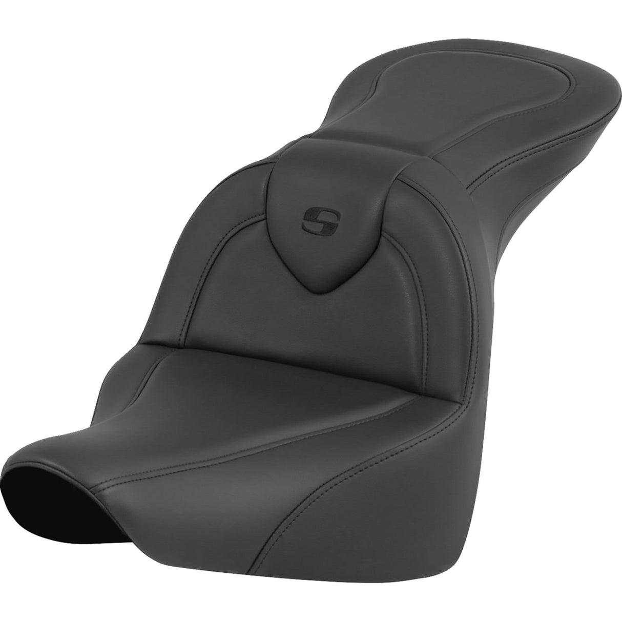Saddlemen RoadSofa™ Seat Black Without Driver Backrest Flfb Fxbr - 818-27-187 For Harley Softail 2018-2026