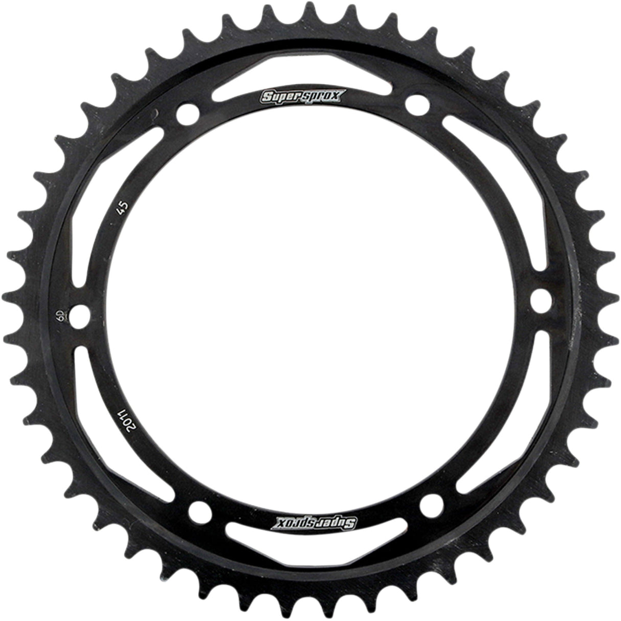 SUPERSPROX 1210-2162 RFE-2011-45-BLK Racing Steel Rear Sprocket Rear Sprocket - 45 Tooth