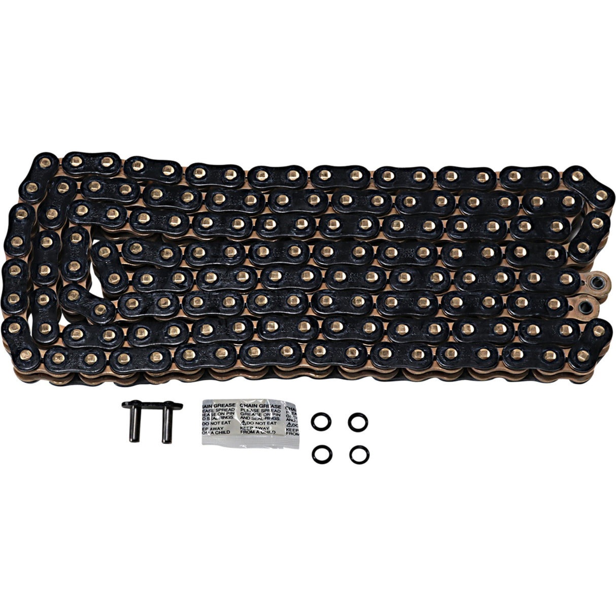 EK 1223-1475 520ZVX3-150KG 520 ZVX3 Extreme Sportbike Series Chain 520 ZVX3 - Sportbike Chain - 150 Links - Black/Gold