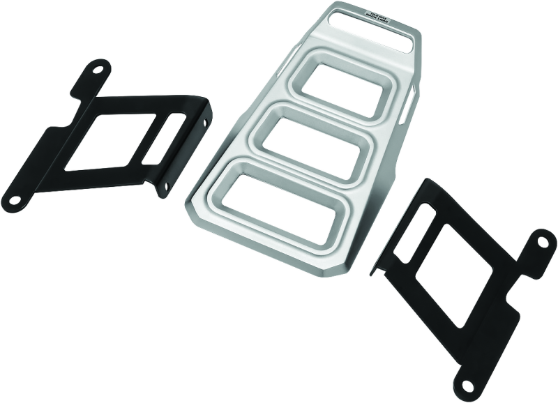 Kuryakyn Dillinger Luggage Rack Silver - 6664 For Harley Sportster 2004-2021