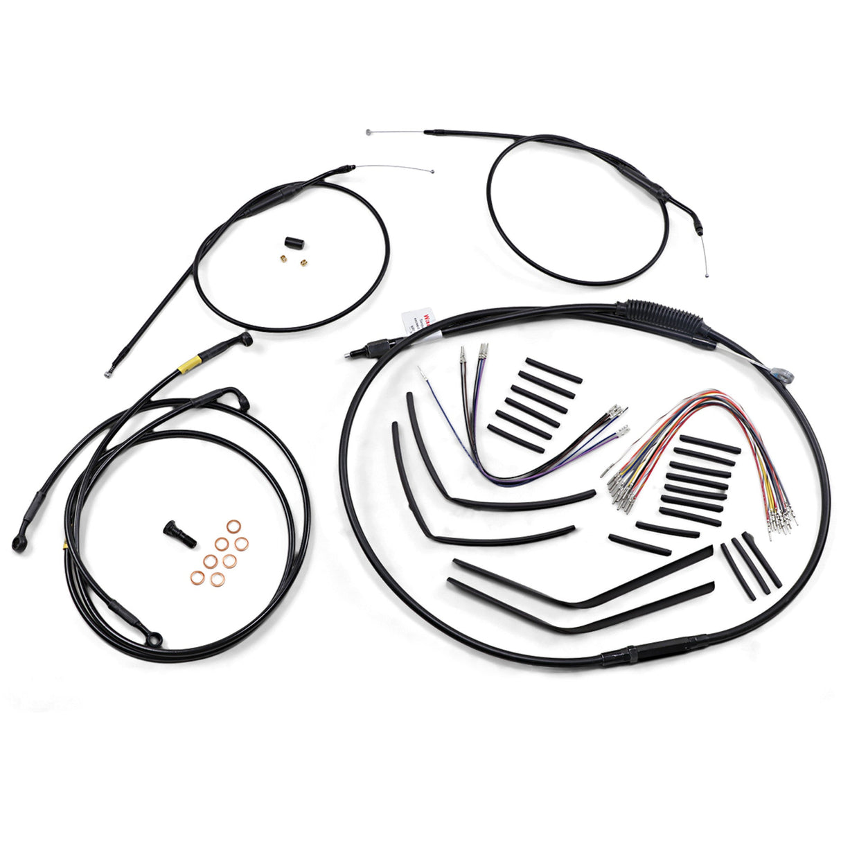 Burly Brand Complete Cable Kit - B30-1190 For Harley Dyna 1996-2005