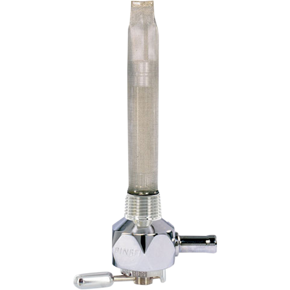 PINGEL DS-390258 4211-CD Power-Flo Fuel Valve - Hex Fuel Valve - Diamond Chrome - 3/8" NPT