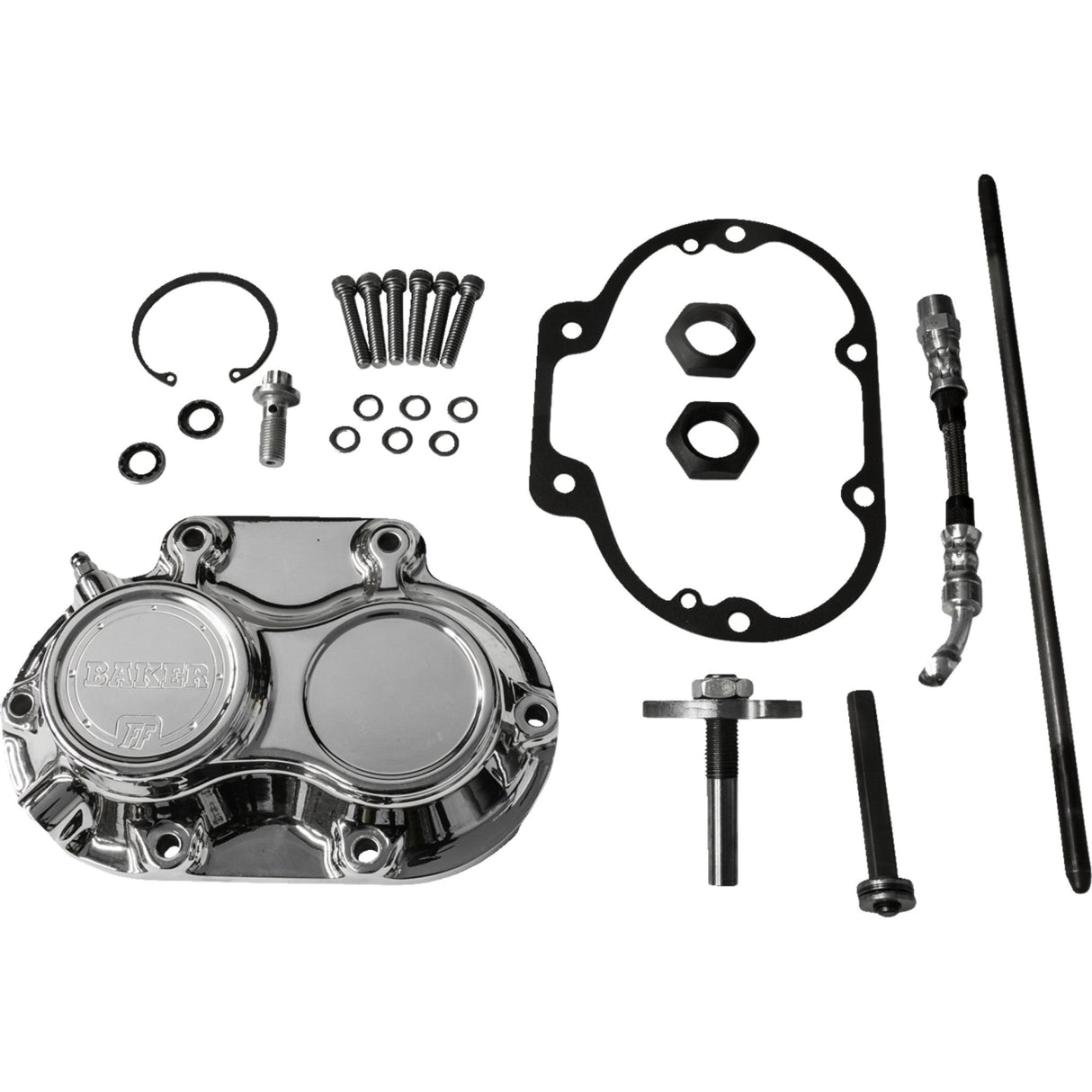 Baker Drivetrain Function-Formed™ Transmission Side Cover Assembly Function-Formed™ Polished M8 - M8-10602-A For Harley Motorcycles 2017-2025