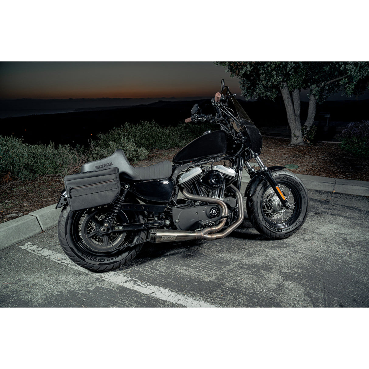 Slyfox Highnoon Seat - 4709A-SlyFox For Harley Sportster 2004-2022