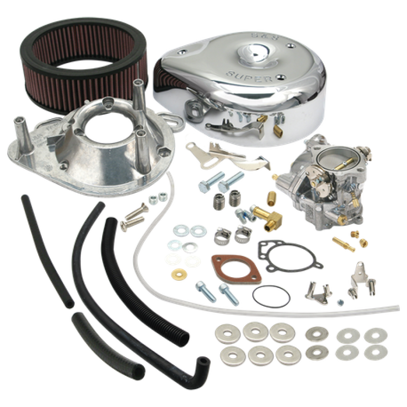 S&S Cycle BT Super E Carburetor Kit Without Manifold & Mounting Hardware - 11-0440 For Harley Electra Glide / Softail / Wide / Sportster 1984-1992
