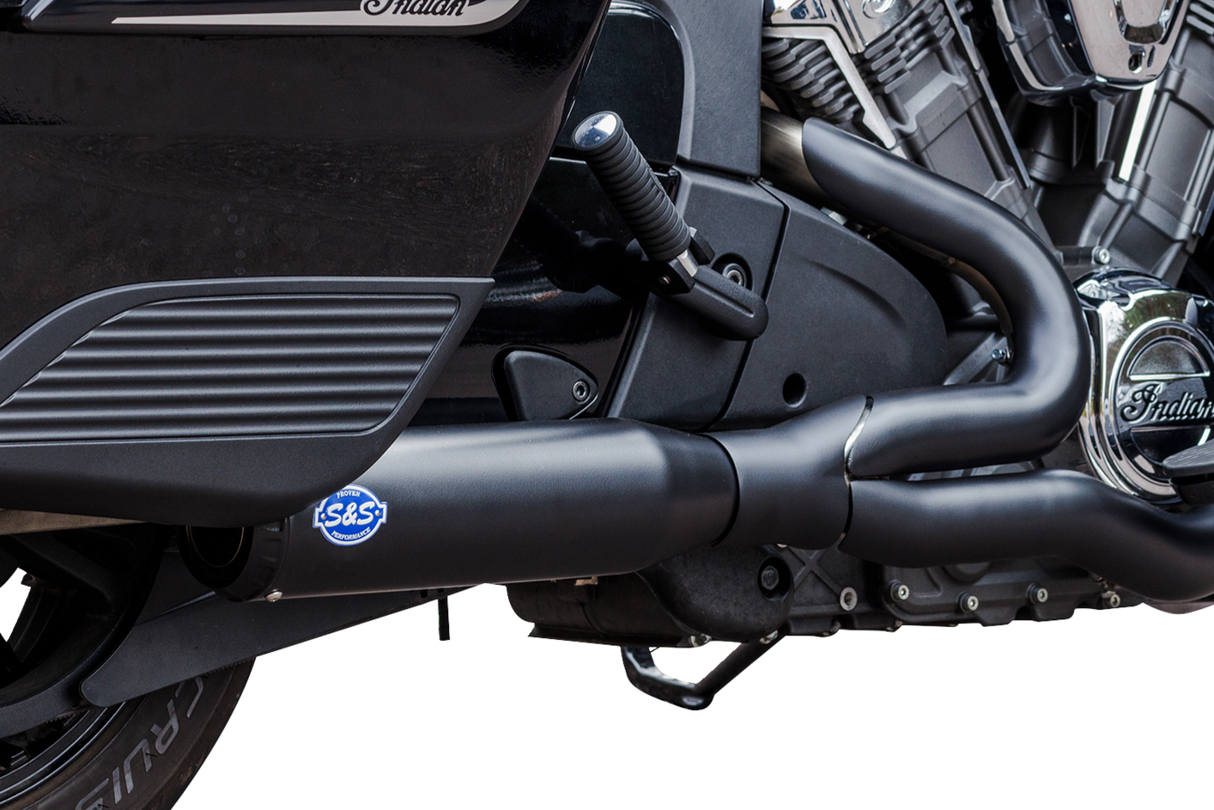 2-into-1 Qualifier Exhaust System - Race Only - Black - Stainless Steel - 1810-3176