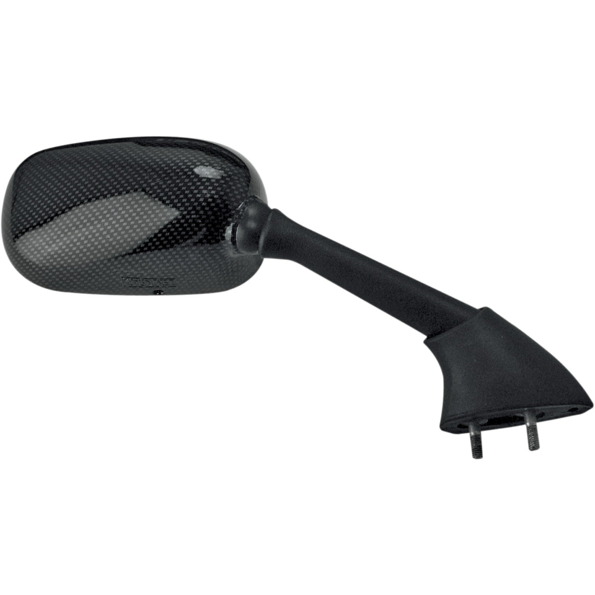 EMGO 0640-0513 20-37443 Carbon Fiber Mirror Mirror - Side View - Black/Carbon Fiber - Rectangle - Right - Yamaha
