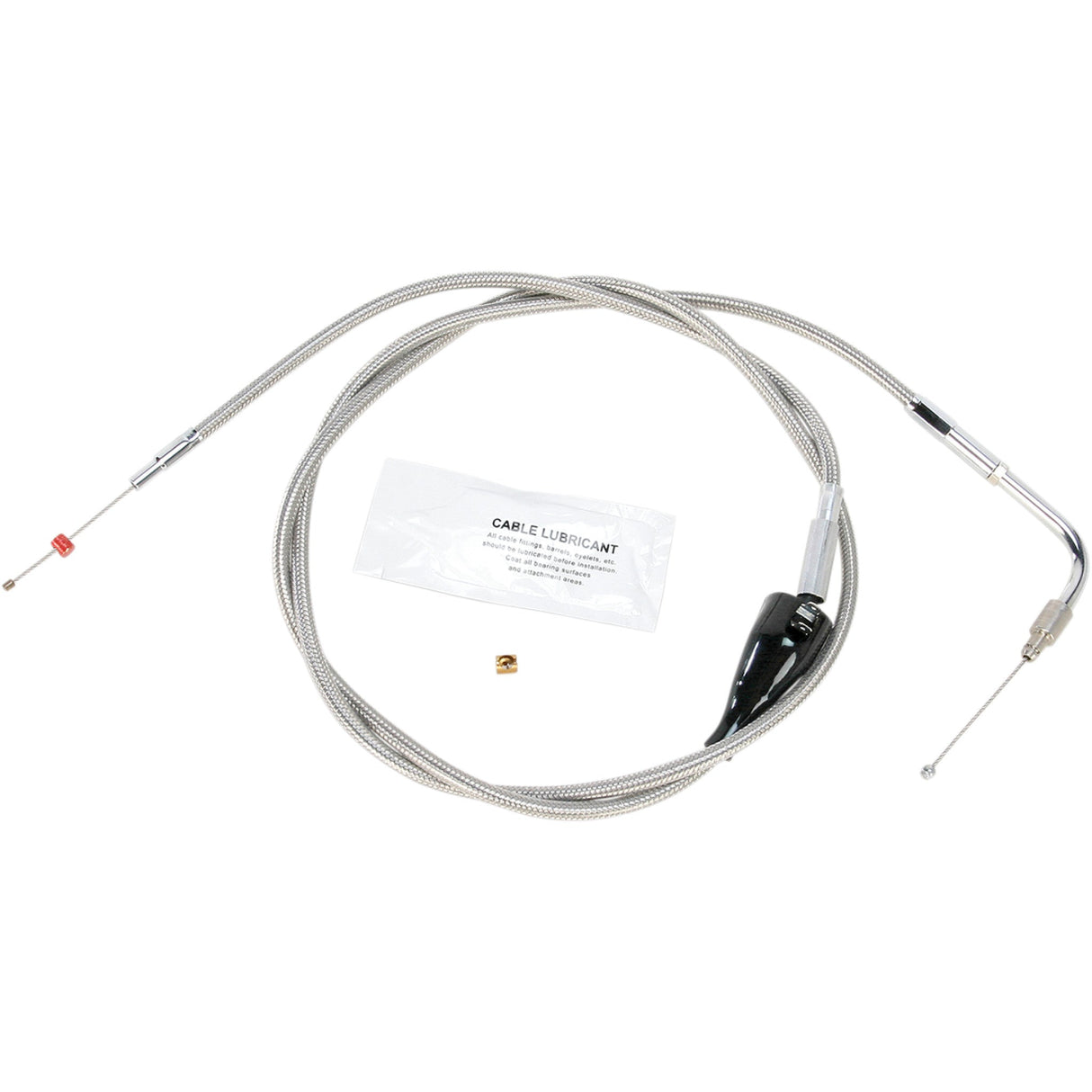 BARNETT 0651-0694 102-30-41004-12 Stainless Steel Throttle/Idle Cable - Cruise - +12"