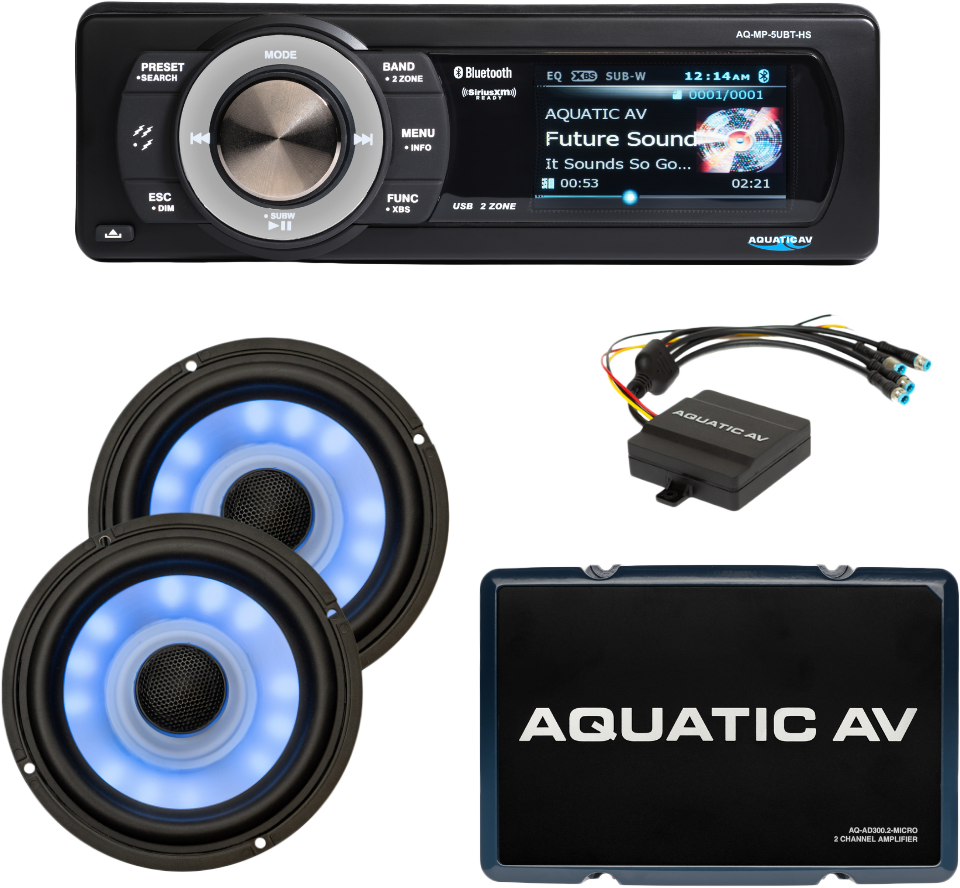 Aquatic Av Ultra Harley Package `98 - AQ-UHP3 For Harley Touring 1998-2013