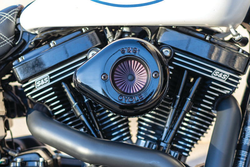 S&S Cycle BT Stealth Air Stinger Kit W Gloss Black Teardrop - 170-0722A For Harley Motorcycles 2001-2017