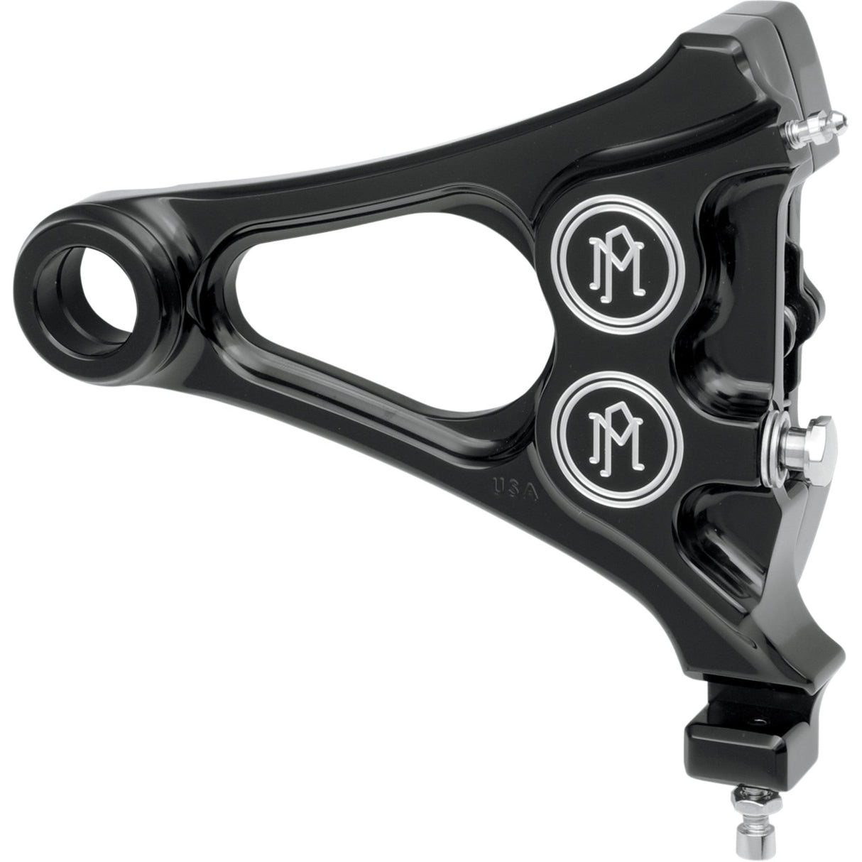 Performance Machine Brake Caliper Kit - 1256-0077-BM For Harley Softail 2008-2017