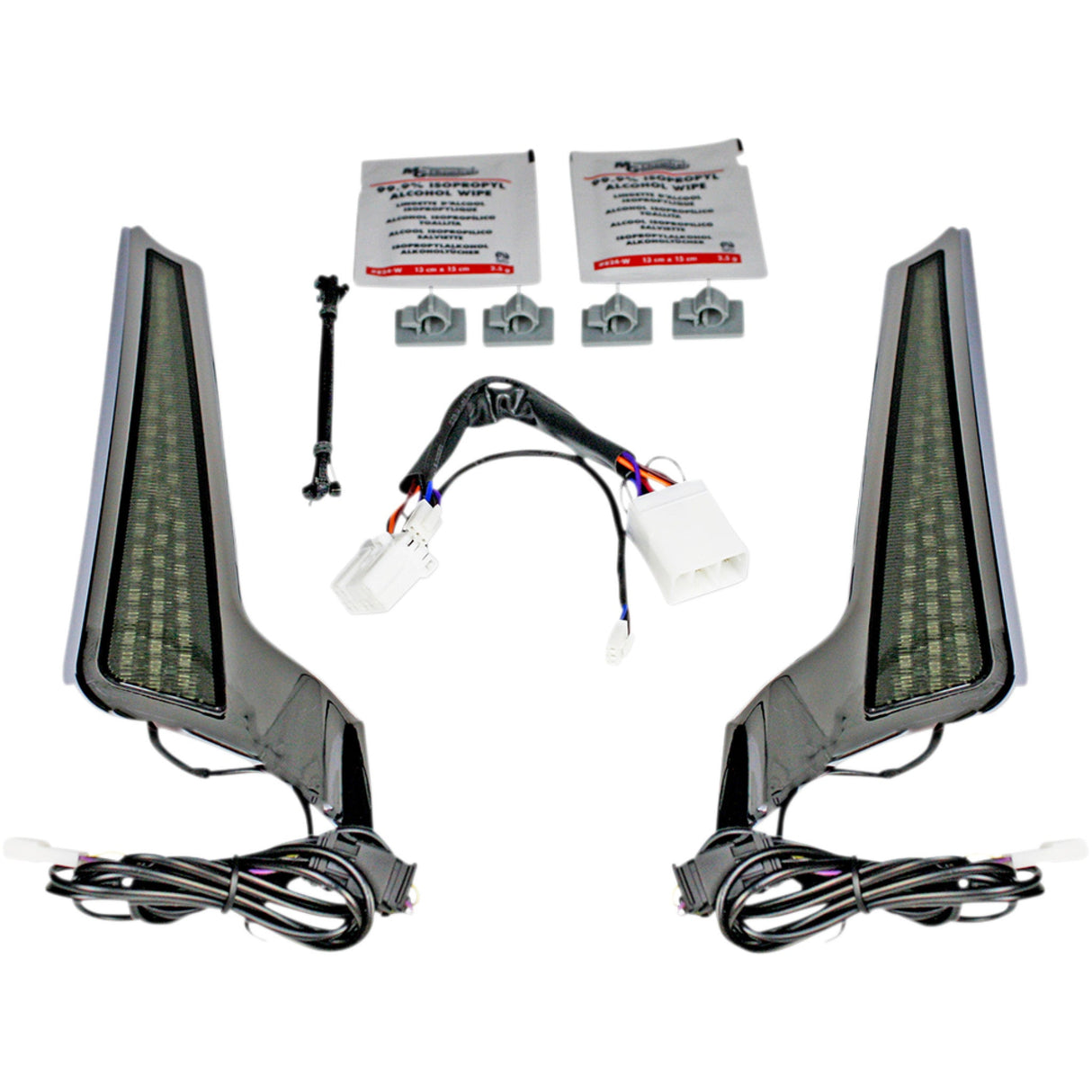 Custom Dynamics Fascia LED Panels Chrome Smoke - CD-FASCIA-HD-CS For Harley Street Glide 2006-2009
