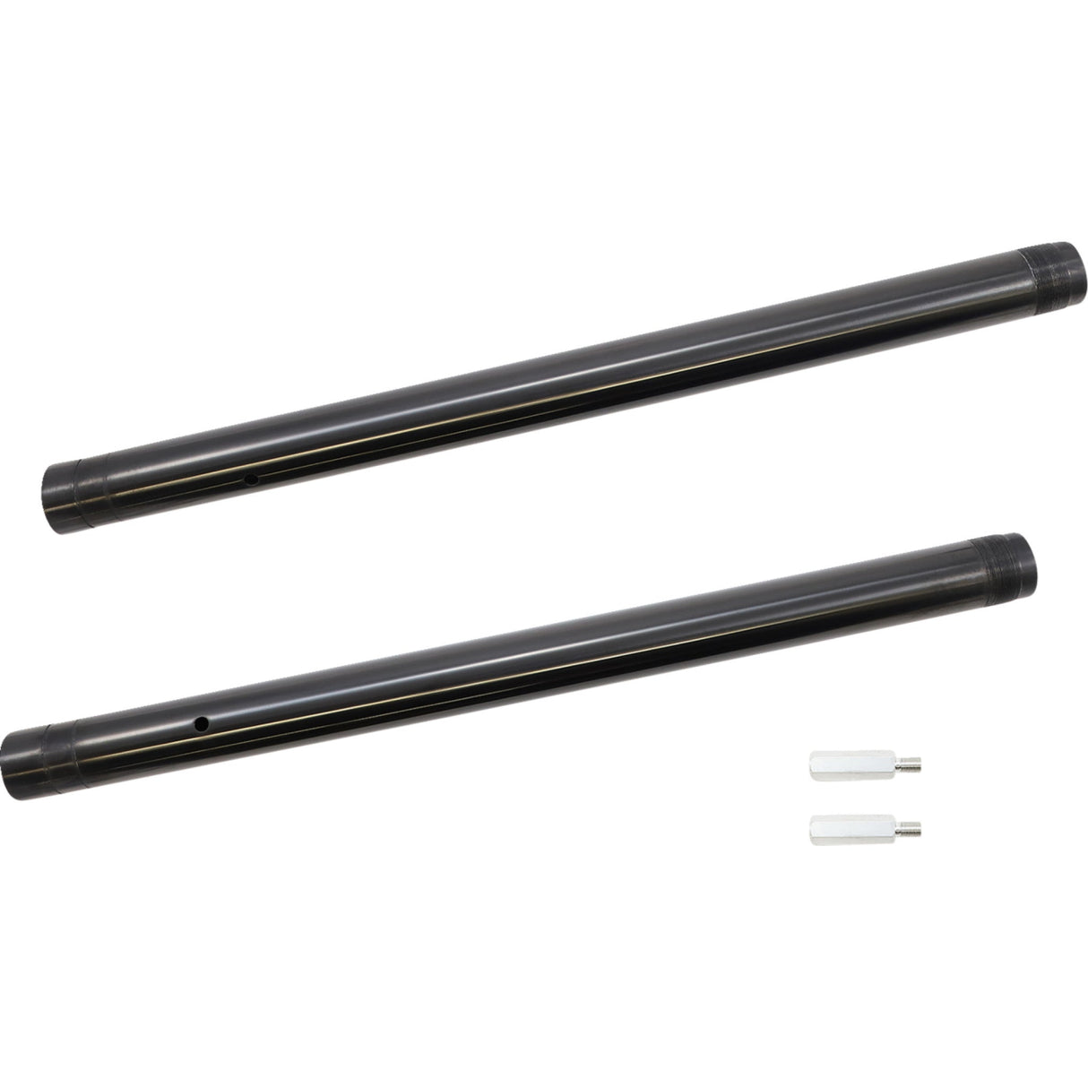 CUSTOM CYCLE ENGINEERING 0404-0571 710074 Black Diamond-Like Fork Tubes Inverted Fork Tubes - 43 mm - +2" - Black