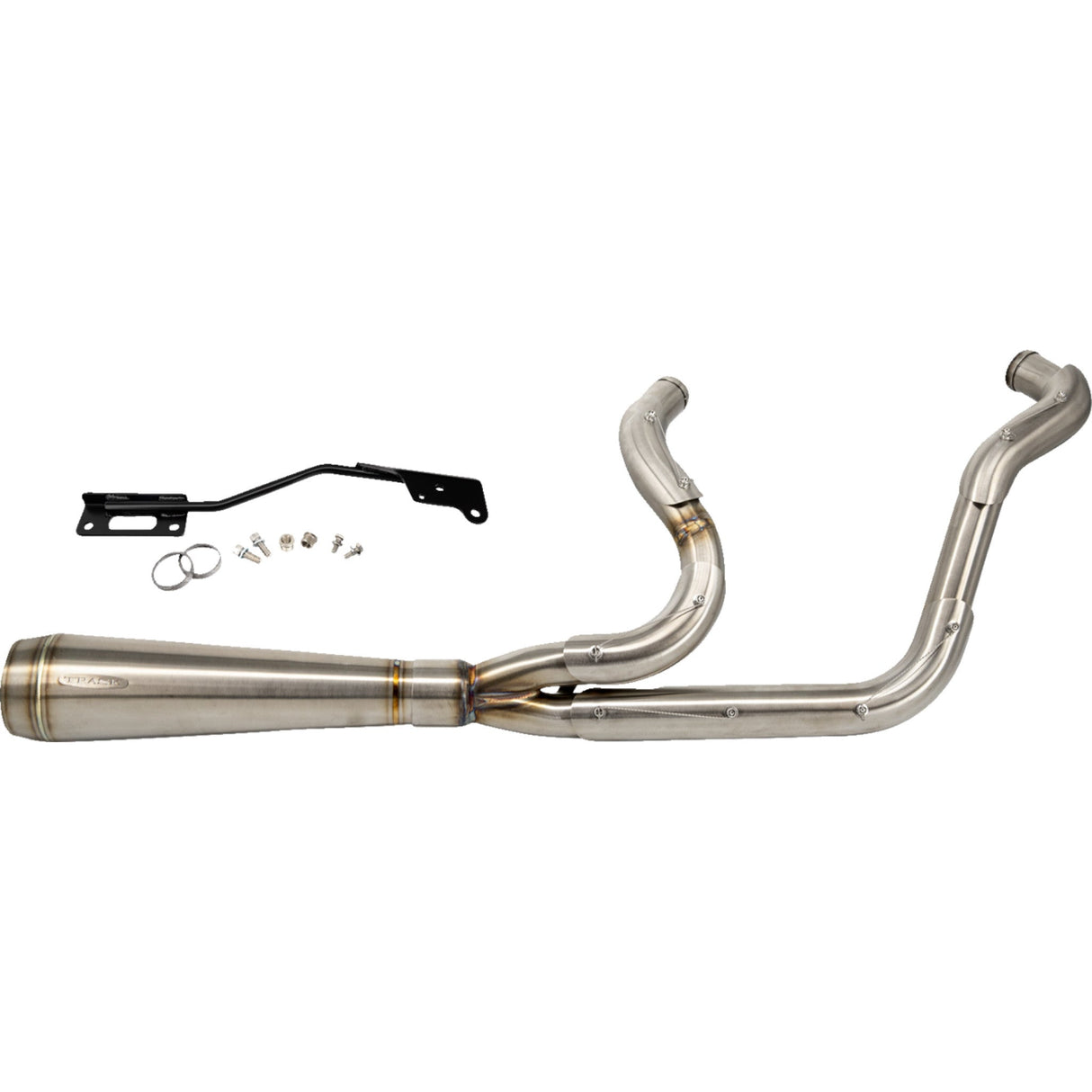 Trask 2-Into-1 Assault Exhaust System Natural - TM-5300 For Harley Sportster 2004-2022