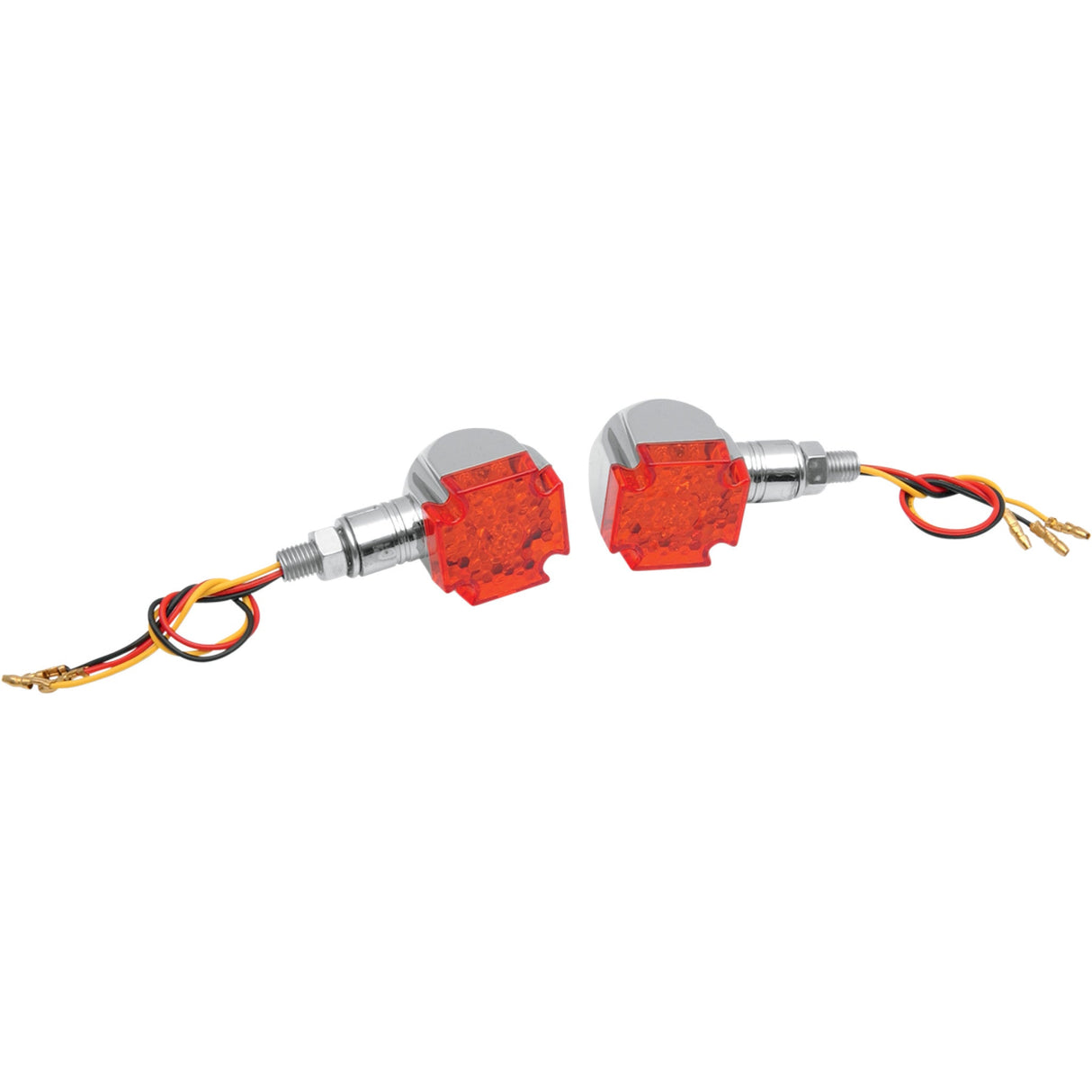 EMGO 2040-0119 61-99155 Maltese LED Marker Lights LED Maltese Marker Lights - Chrome/Red