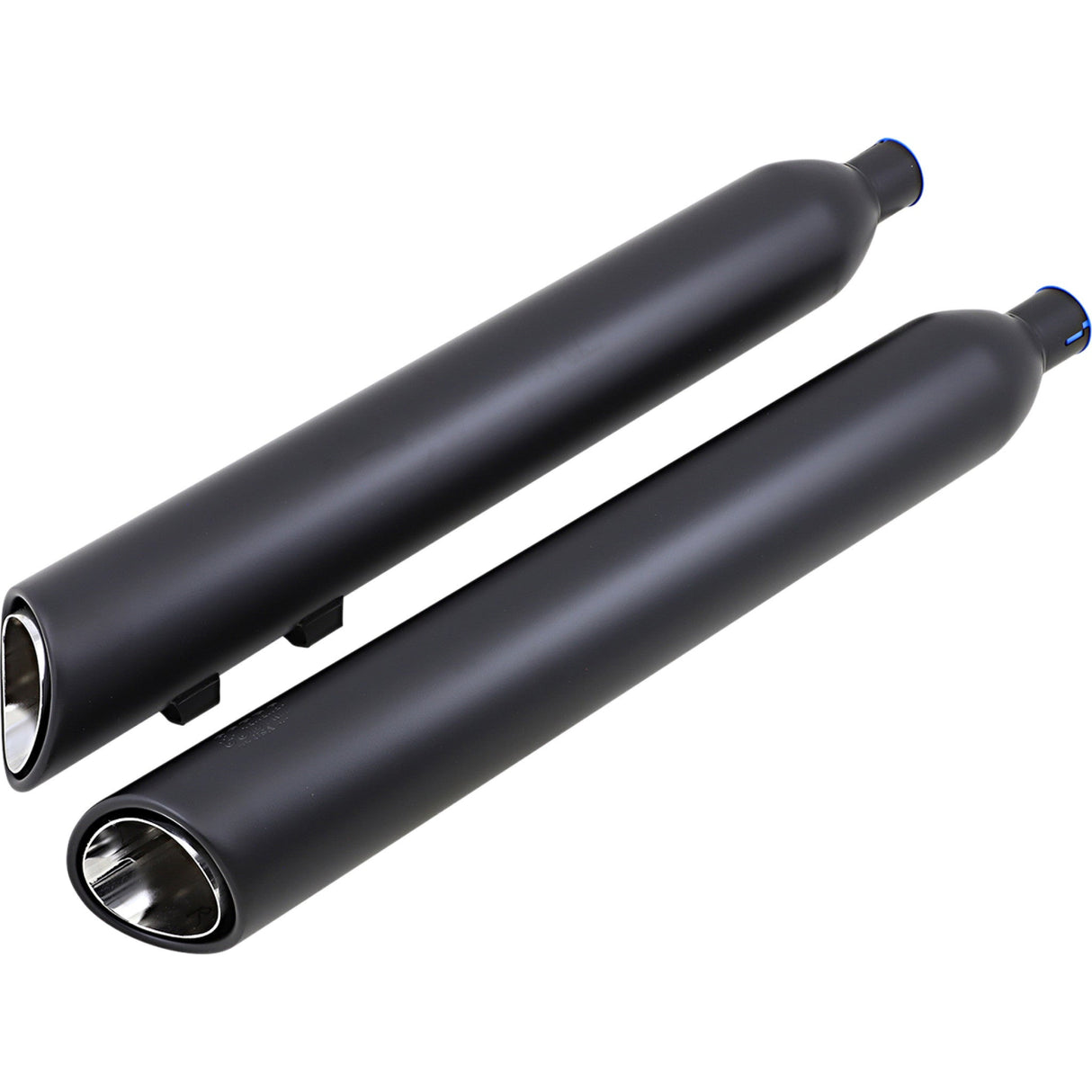 Cobra 909 Twins Slip-On Mufflers Tri-Glide Black - 6303RB For Harley Touring 2009-2025